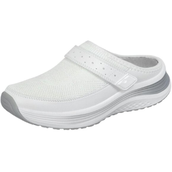 Orthofeet Iris Women's Orthopedic Knit Slip-On Mule Sneakers – White Size 5.5 - Picture 2 of 4
